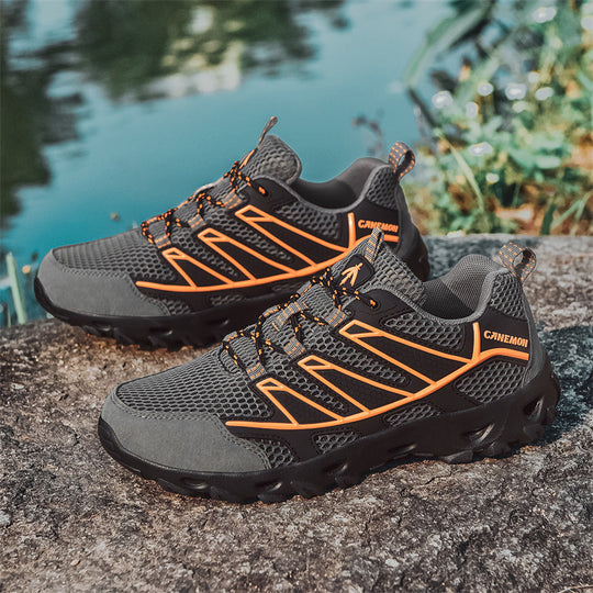 Damen Sportliche Outdoor-Sneaker mit atmungsaktiver Mesh-Oberfläche und rutschfester Sohle EB