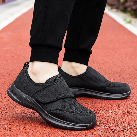 Unisex nan atmungsaktive Komfort-Halbschuh mit Klettverschluss und ergonomischer Dämpfung EB