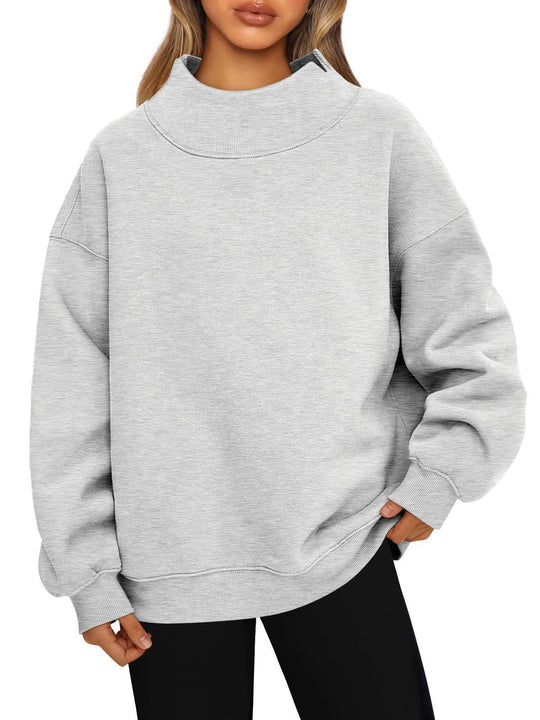 Damen Hochwertiger Stehkragen-Sweater EB