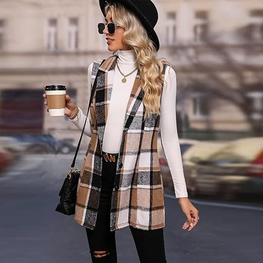 Damen modischer Langblazer EB
