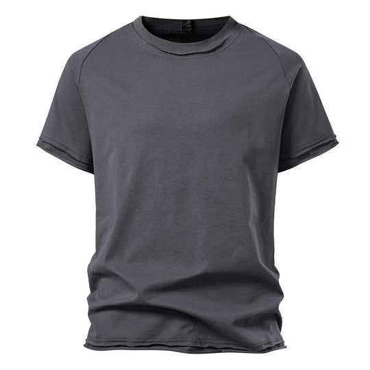 Herren lässiges Kurzarmshirt mit modischem Schnitt und atmungsaktiver Baumwolle EB