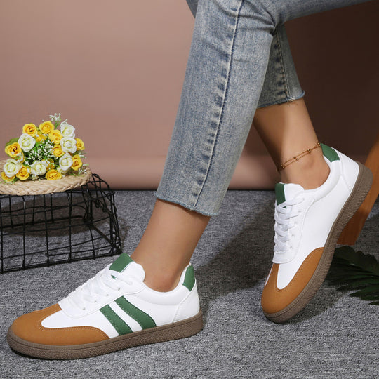 Damen klassische Freizeitsneakers mit griffiger Gummisohle und atmungsaktivem Obermaterial EB