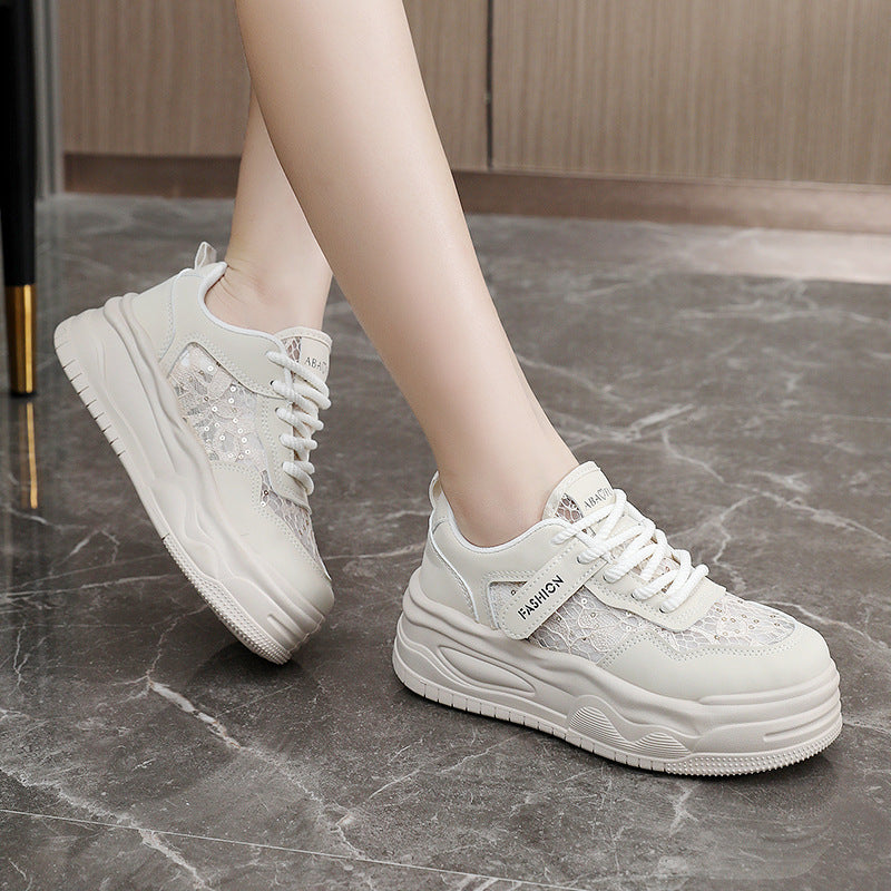 Damen modische Sneaker mit innovativer Netzstruktur und komfortabler Dämpfung EB