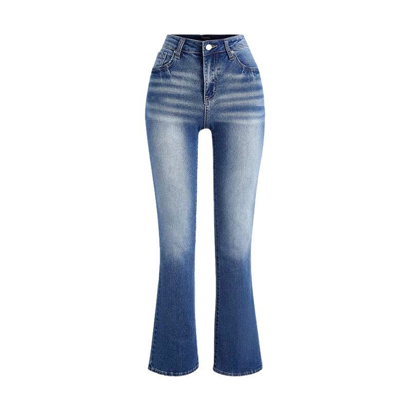 Damen Slim Fit Jeans mit hohem Bund EB
