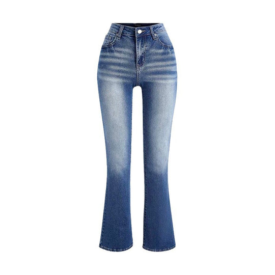 Damen Slim Fit Jeans mit hohem Bund EB