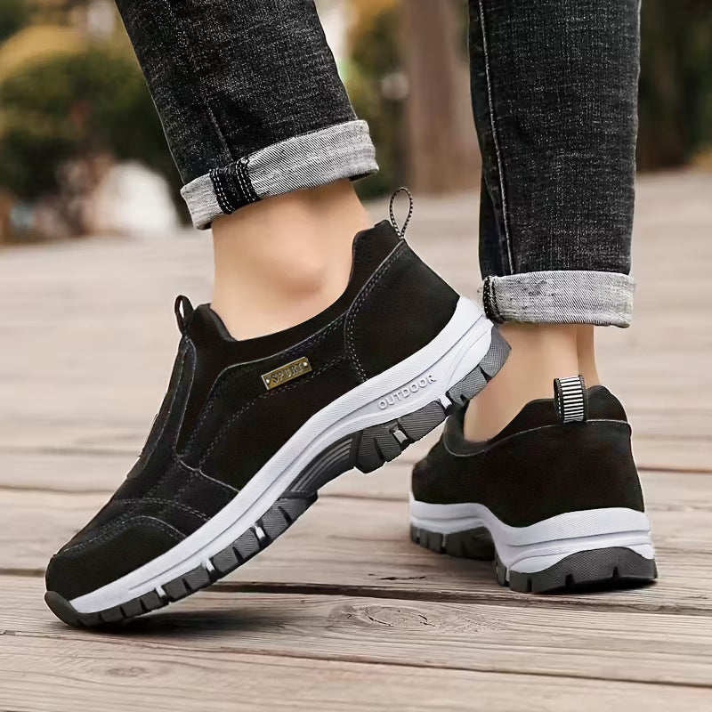 Damen Sportliche Outdoor-Sneaker mit stylischem Ellastikeinsatz und rutschfester Sohle EB
