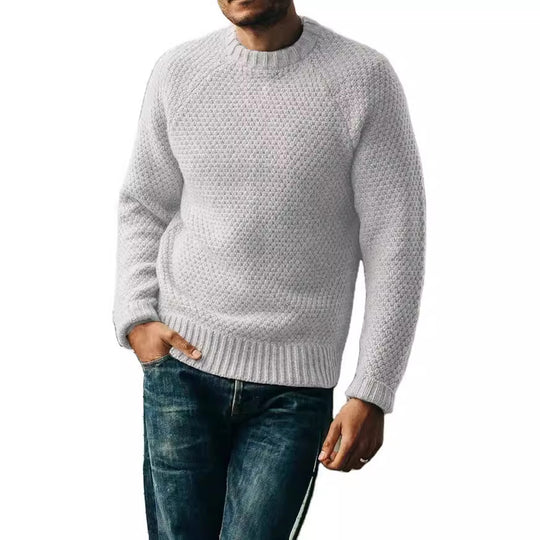 Herren Strickpullover mit zeitlosem Strukturdesign EB