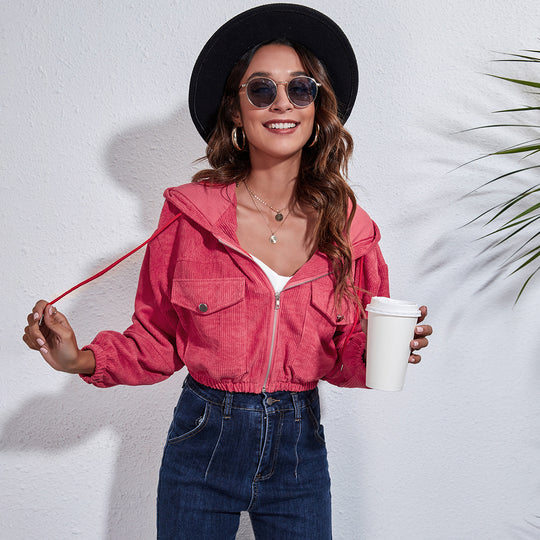 Damen Kurzjacke mit lässigem Schnitt und praktischen Brusttaschen EB