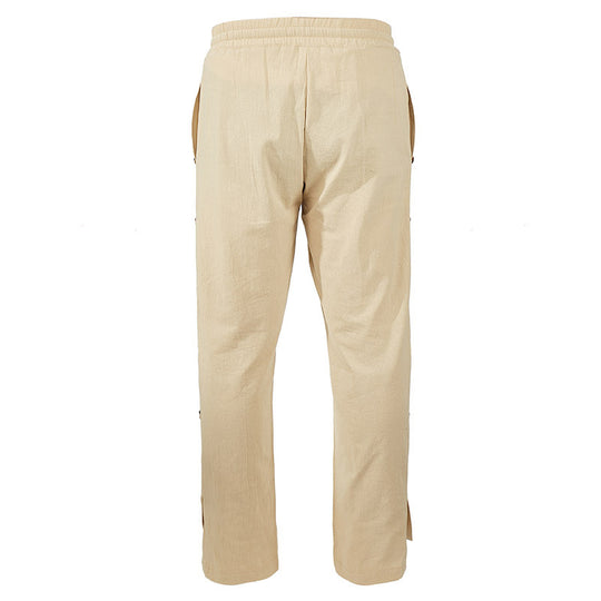 Herren modische Designerhose mit Knopfleiste und verstellbarem Bund EB
