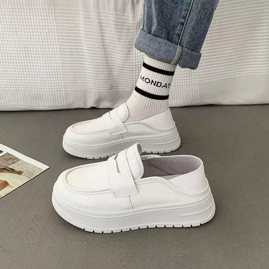 Damen Chunky Slip-On Sneakers mit verstellbarem Riemen und modischer Sohle EB