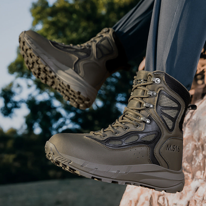 Herren robuster Tactical Stiefel mit verstärktem Knöchelschutz und atmungsaktiver Membran EB