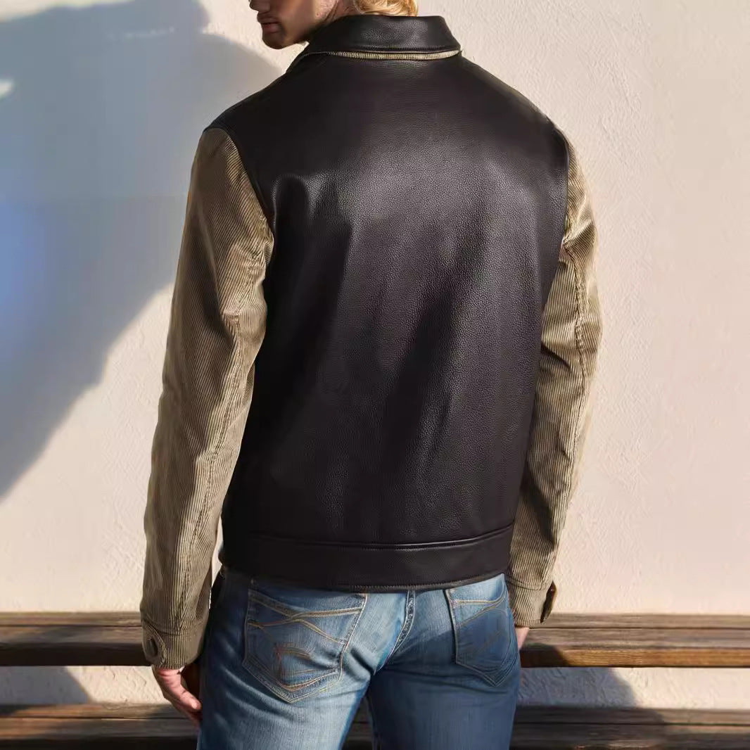 Herren modische jacke mit Cordärmel EB
