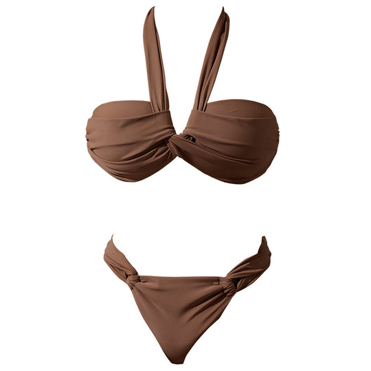 Damen Bandeau-Bikini mit innovativem Wickeldesign EB