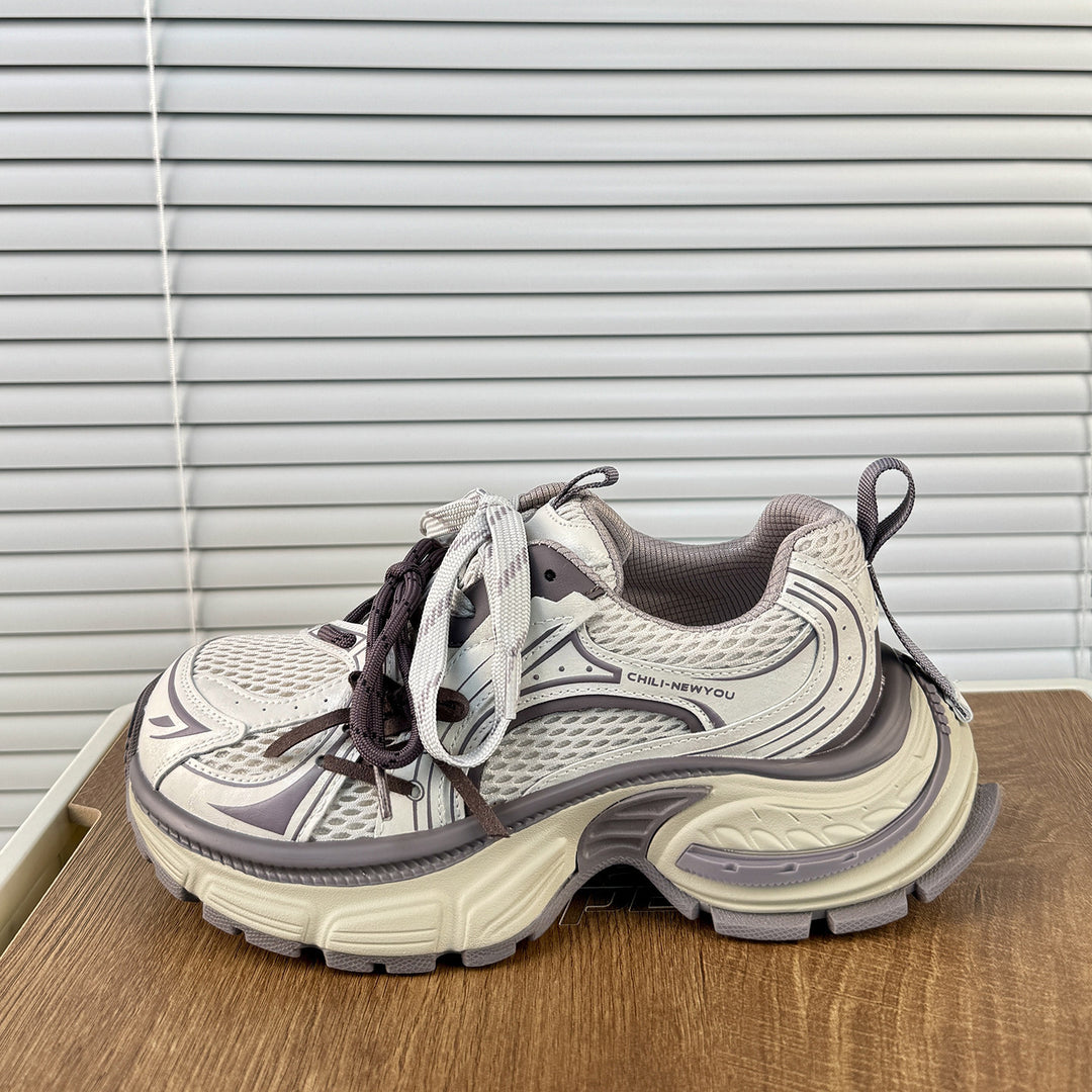 Damen Sportliche Laufschuhe mit atmungsaktiver Mesh-Oberfläche und dämpfender Sohle EB