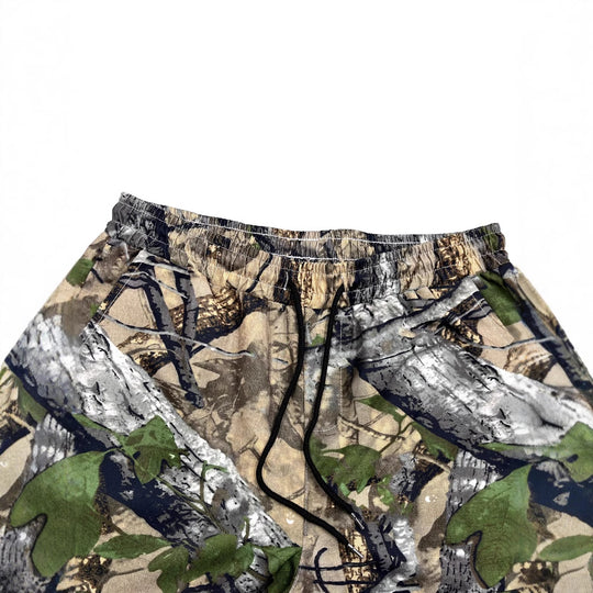 Herren Cargohose im angesagten Camouflage-Design mit elastischem Bund und praktischen Taschen EB