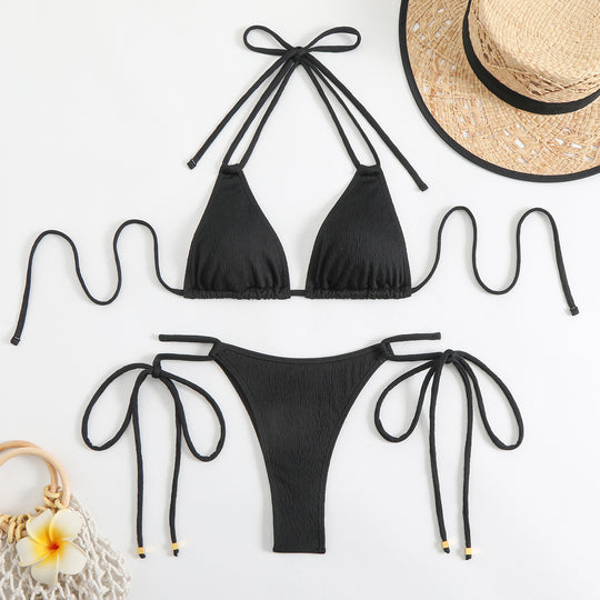 Damen Bikini-Set mit modernem Schnitt und verstellbaren Bändern EB