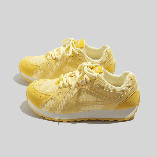 Damen Sportliche Sneakers mit atmungsaktiver Oberflächenstruktur und rutschfester Gummisohle EB