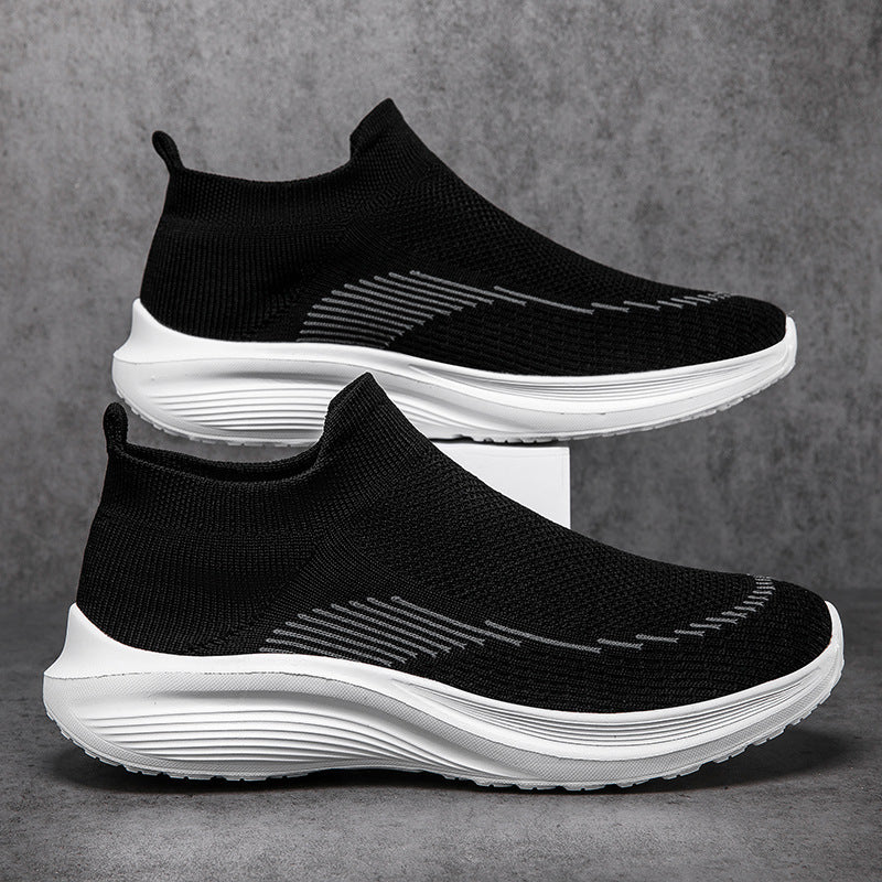 Damen Komfortable Slip-On Sneakers mit atmungsaktivem Obermaterial EB