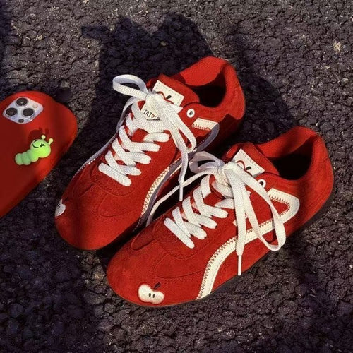 Damen Trendige Sneaker mit sportlichem Design und verspielten Applikationen EB