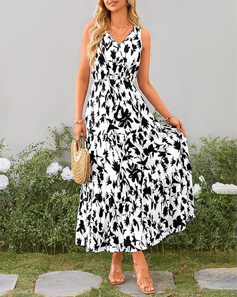 EB | Kleid mit V-Ausschnitt und elastischer Taille