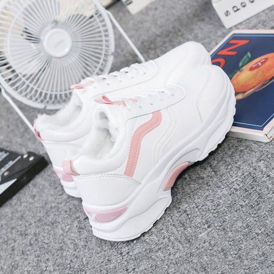 Damen Sportliche Sneakers mit atmungsaktiver Mesh-Oberfläche und gepolsterter Sohle EB