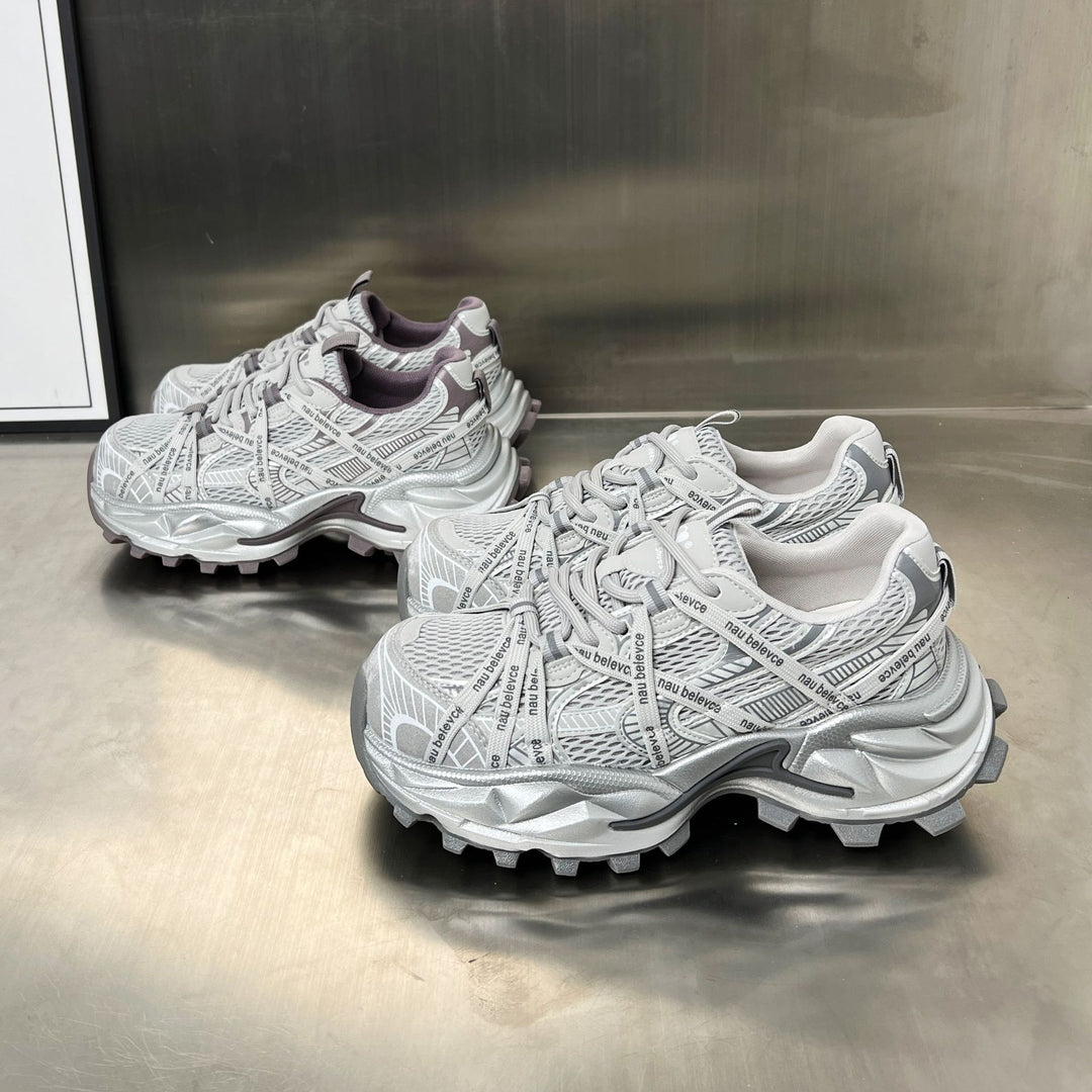 Damen Sportliche Lauf-Sneaker mit innovativem Mesh-Design und rutschfester Sohle EB