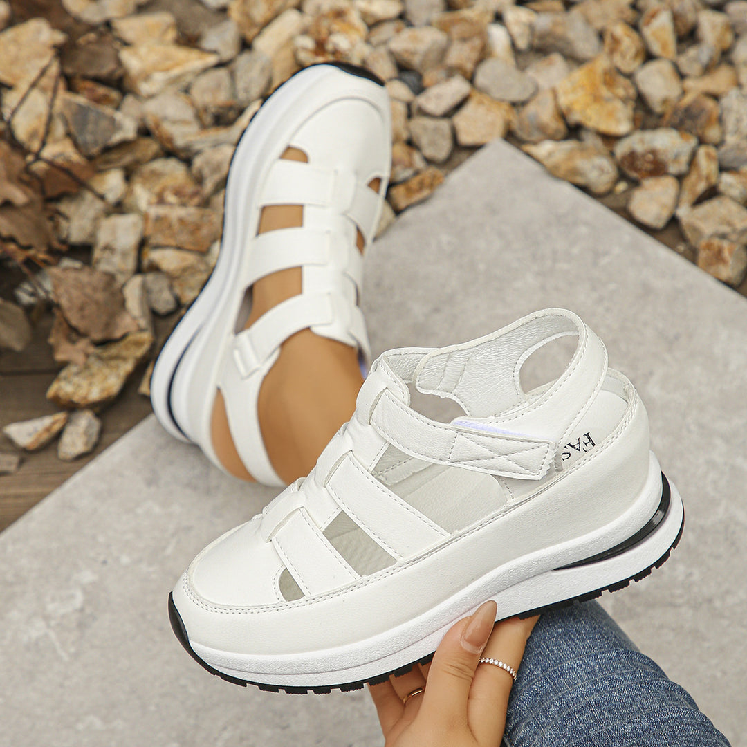 Damen Sportliche Klettsandalen mit dämpfender Sohle und atmungsaktiver Struktur EB
