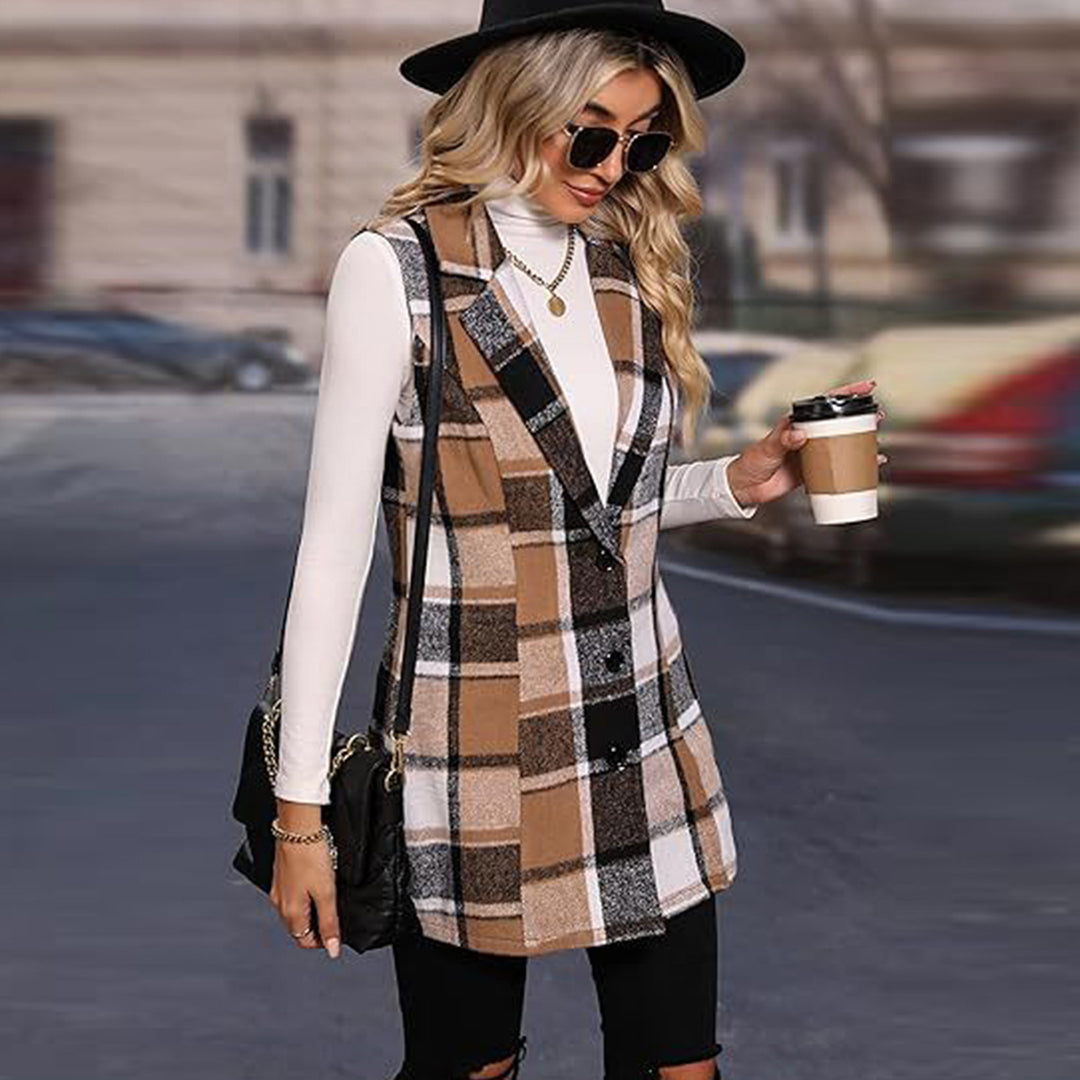 Damen modischer Langblazer EB