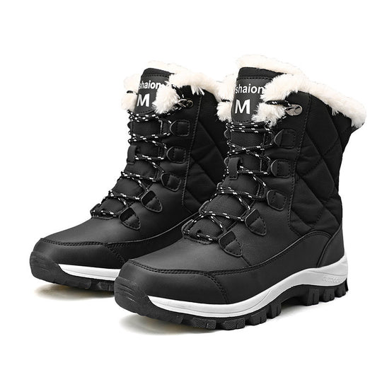 Damen isolierte Winterstiefel mit rutschfester Sohle und warmem Innenfutter EB