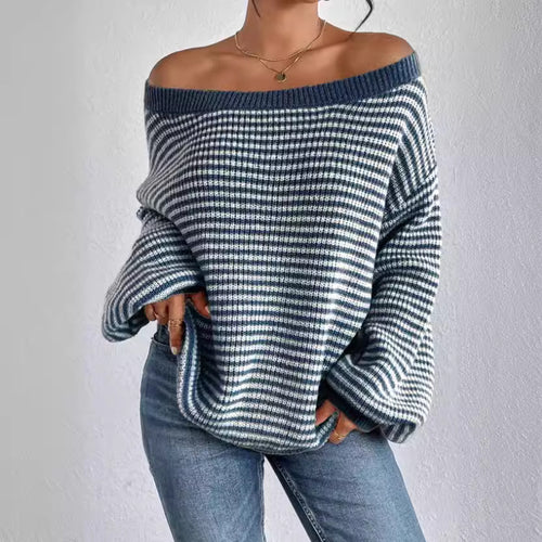 Damen Off-Shoulder Strickpullover EB