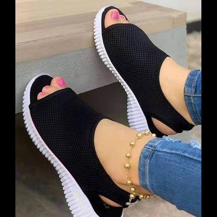 Damen Atmungsaktive Sandalen mit rutschfester Sohle und offenem Zehenbereich EB