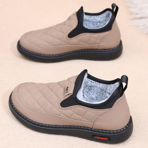 Damen Bequeme und warme Hausschuhe mit rutschfester Sohle EB