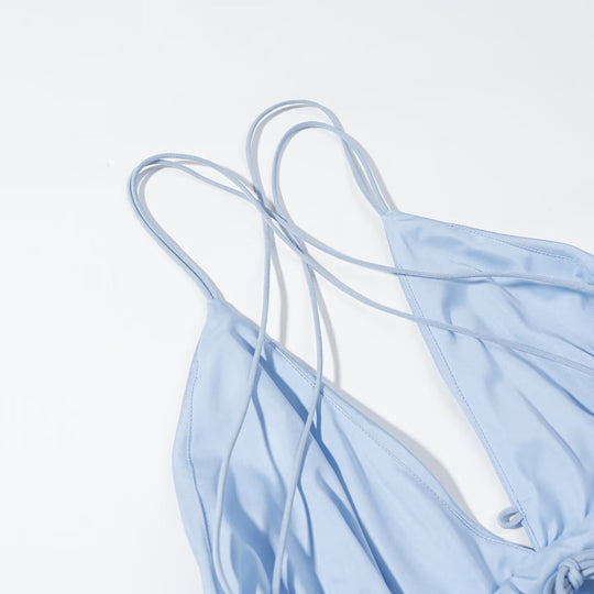 Damen Maxikleid mit geflochtenem Rückenausschnitt EB