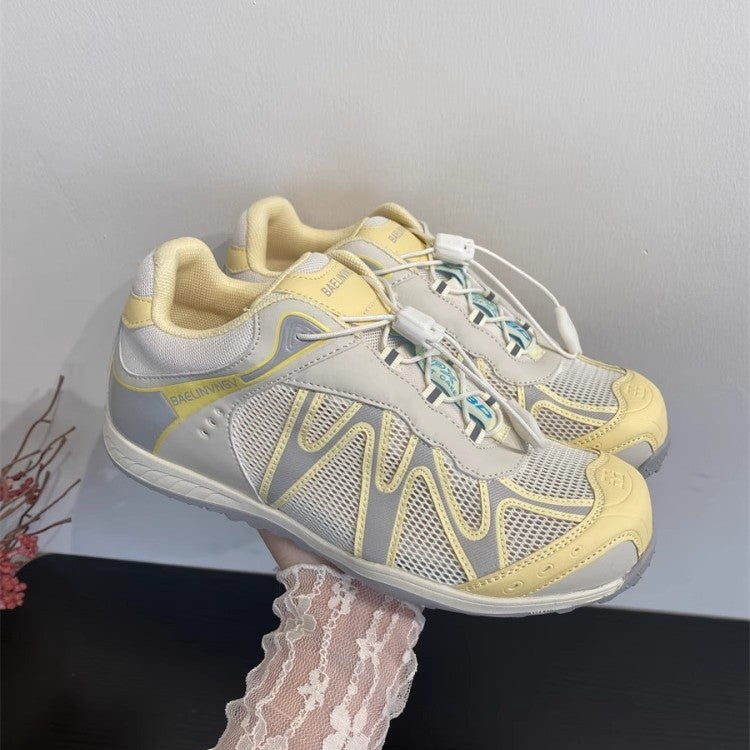 Damen athletische Laufschuhe mit atmungsaktiver Mesh-Oberfläche und innovativem Schnürsystem EB