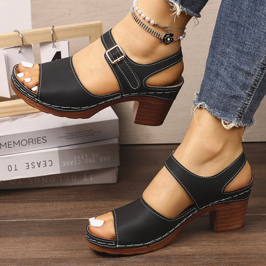 Damen Sandalen mit Blockabsatz EB