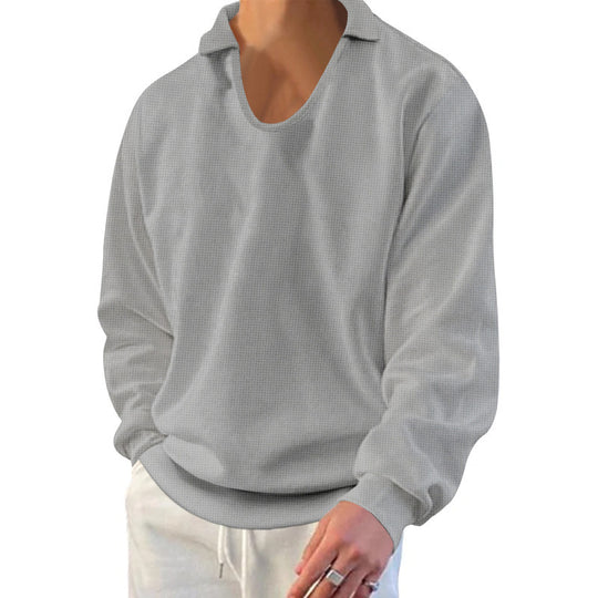 Herren lässiger Pullover mit strukturiertem Stoff und modernem Schnitt EB