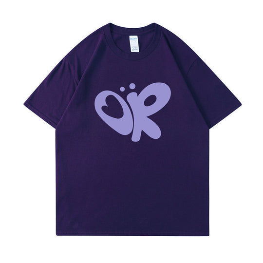 Damen lässiges T-Shirt mit einzigartigem Grafikdruck EB