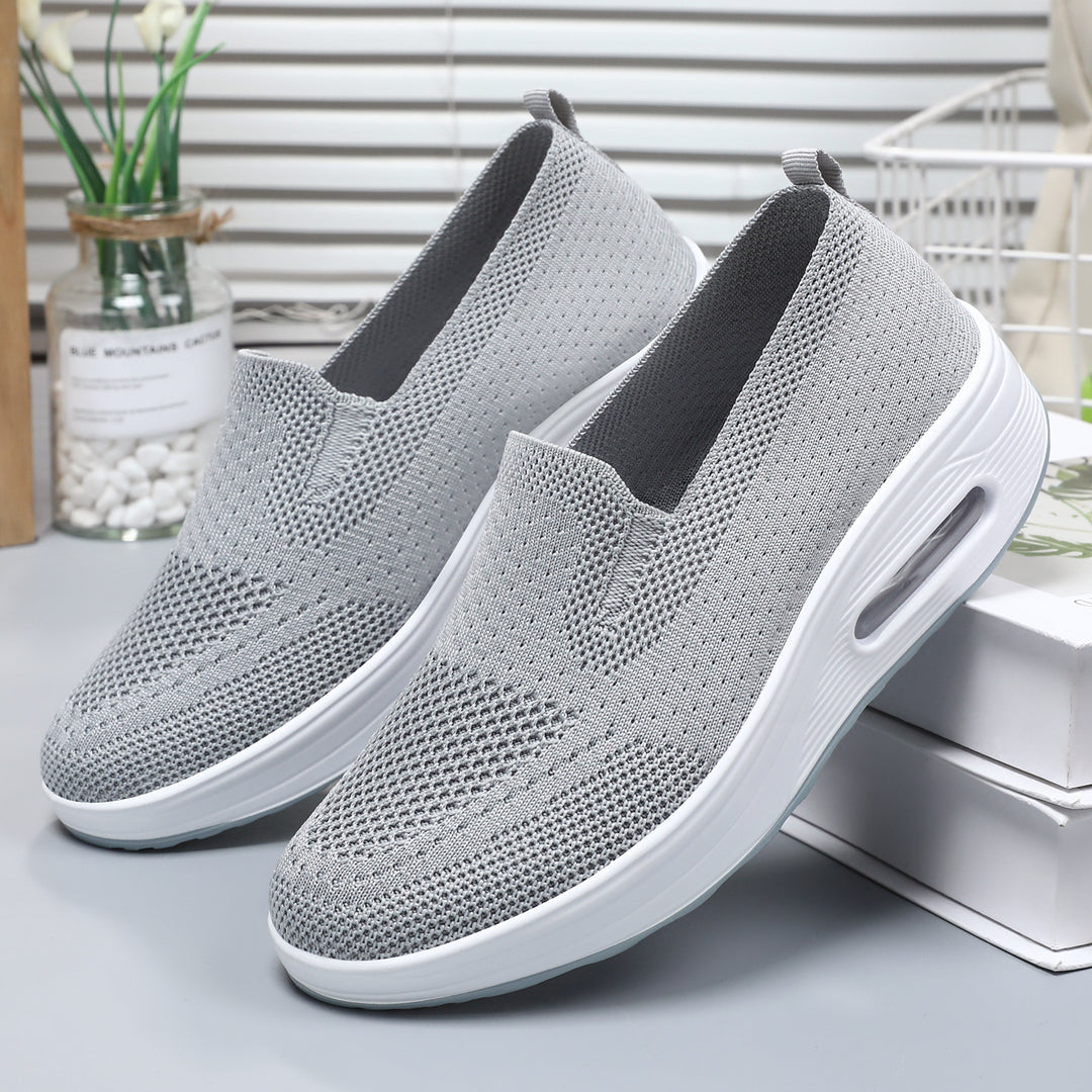 Damen nan gestrickter Schlupfsneaker mit Luftpolster-Dämpfung und ergonomischer Komfortsohle EB
