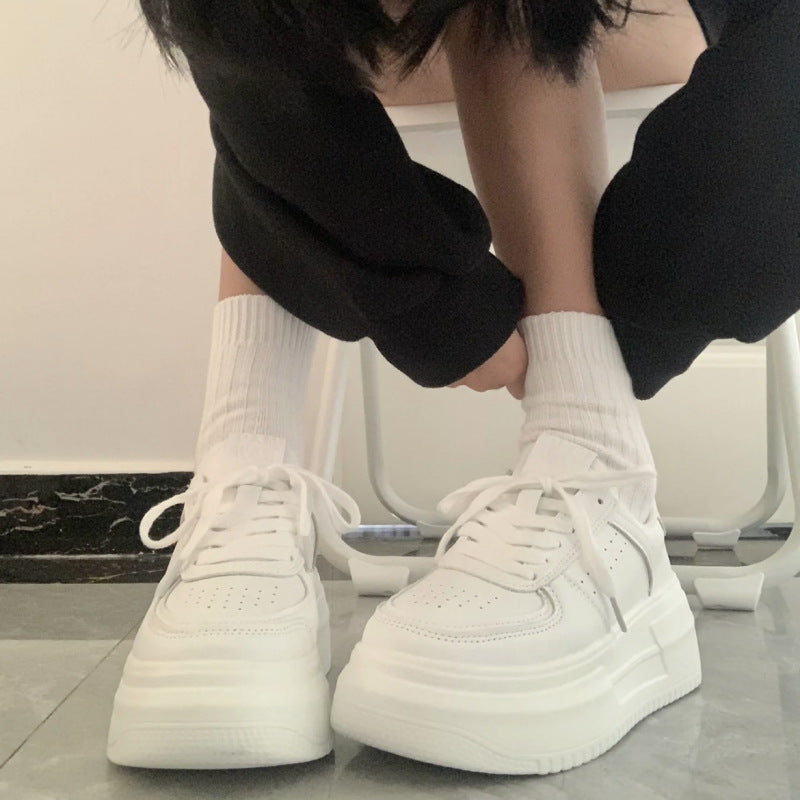 Damen Plattform Sneakers mit bequemer gepolsterter Innensohle EB