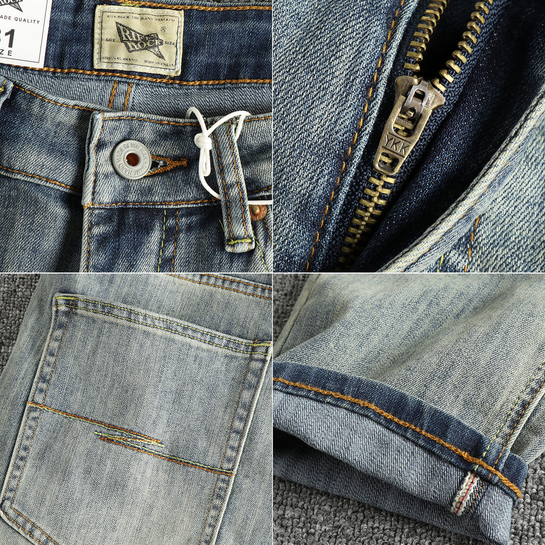 Damen Slim-Fit Jeans mit bequemer Passform und lässigem Vintage-Look EB