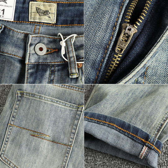 Damen Slim-Fit Jeans mit bequemer Passform und lässigem Vintage-Look EB
