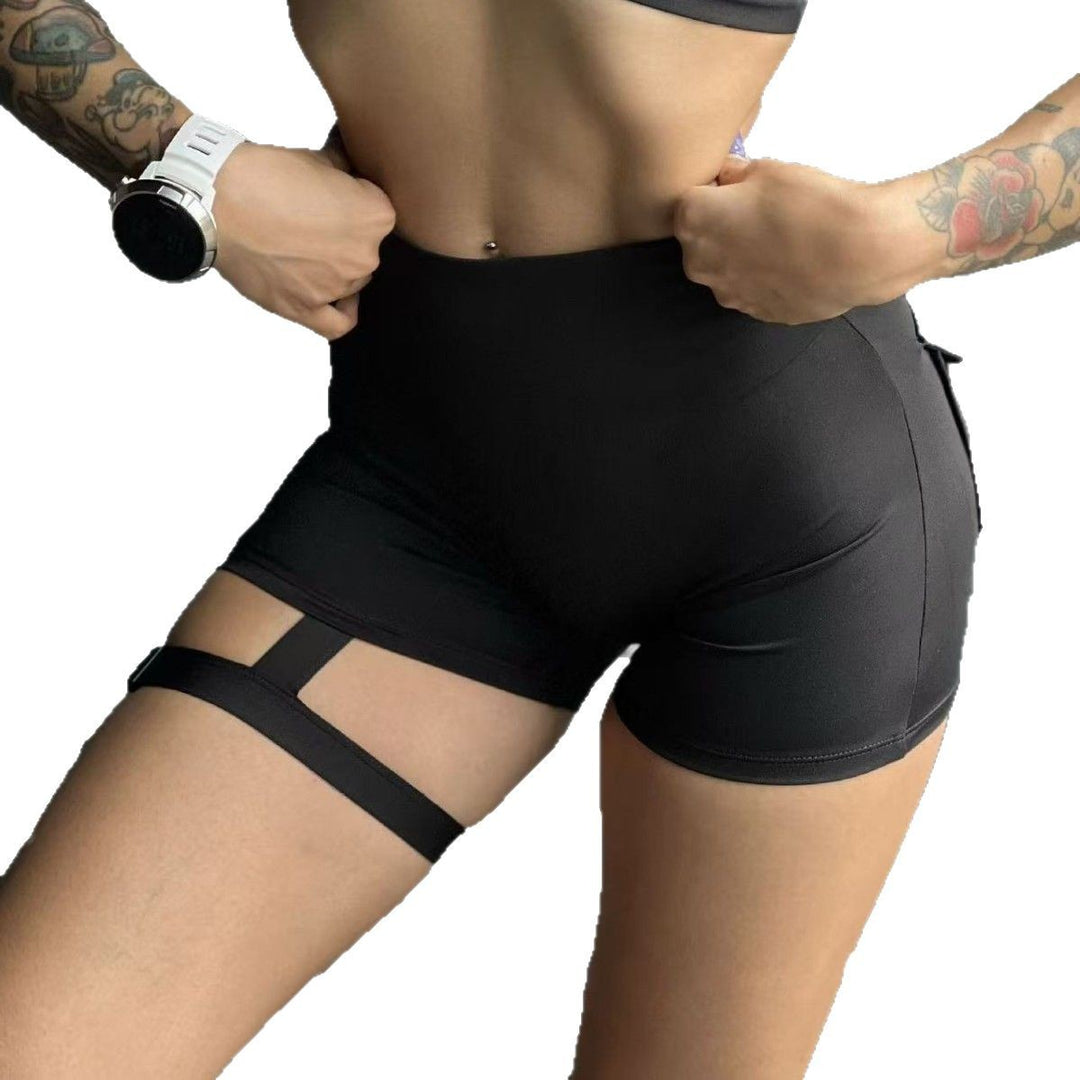 Damen Sportliche Shorts mit dekorativen Taschen und elastischem Bund EB