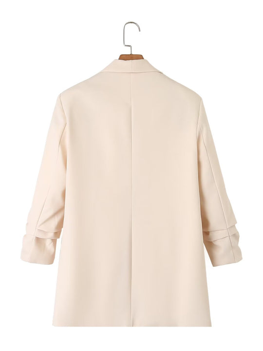 Damen Oversize Blazer ohne Verschluss EB