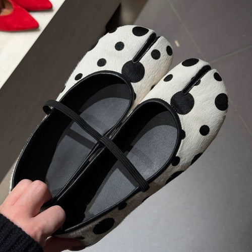 Damen Ballerinas mit trendigem Punktdesign und bequemer Passform EB