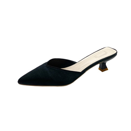 Damen elegante Slingback-Mules mit spitz zulaufender Form EB