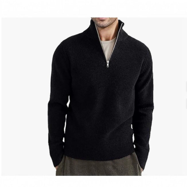 Herren Strickpullover mit Stehkragen EB