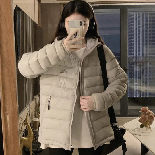 Damen Wattierte Outdoor-Jacke mit praktischen Reißverschlusstaschen und hohem Kragen EB