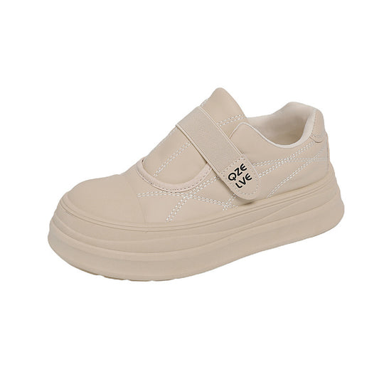 Damen modische Slip-On Sneakers mit praktischen Klettverschluss und dämpfender Laufsohle EB