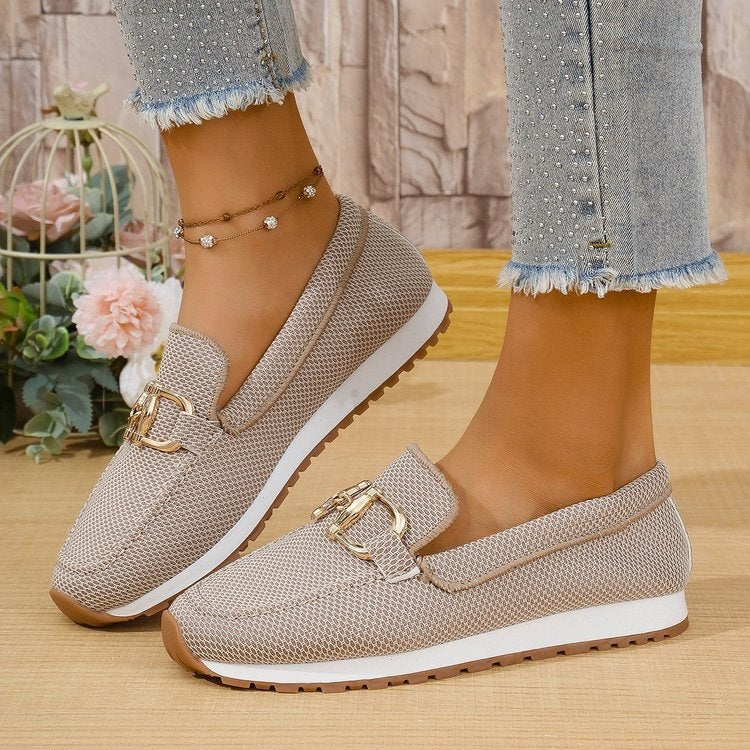 Damen Slip-Ons mit elegantem Dekor EB