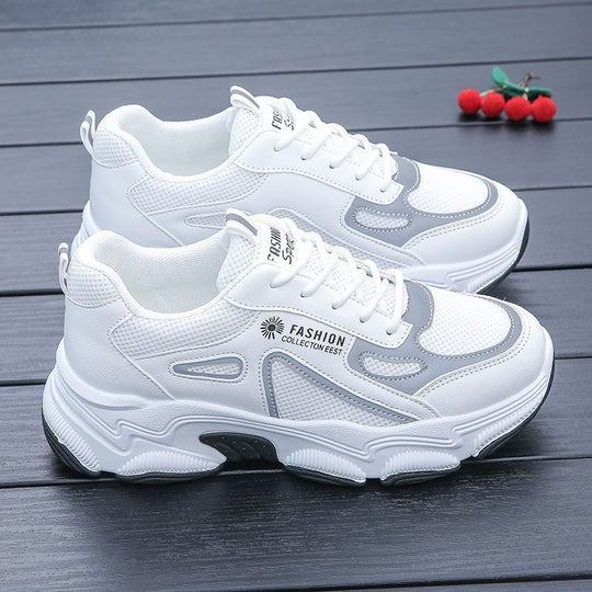 Damen Sportliche Freizeitsneaker mit dämpfender Sohle und atmungsaktiver Mesh-Oberfläche EB